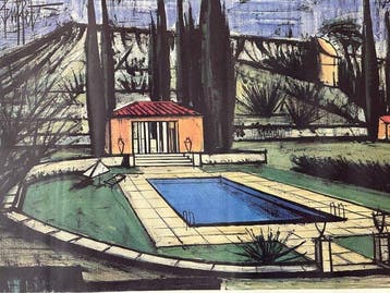 bernard buffet - La piscine de la Baume - Jaren 1980