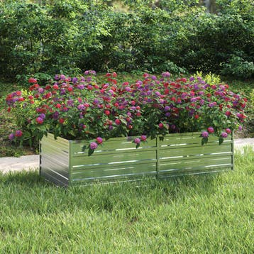 vidaXL Plantenbak verhoogd 160x80x45 cm gegalvaniseerd staal, Verzenden