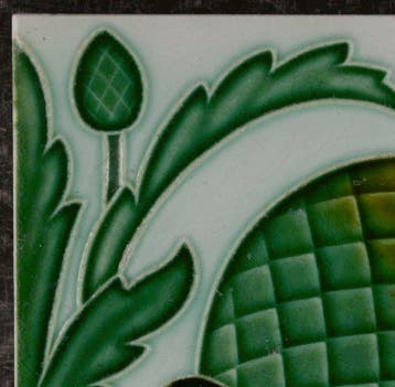 Jugendstil Carreau - La Ceramique Poulet, Forges/Chimay -