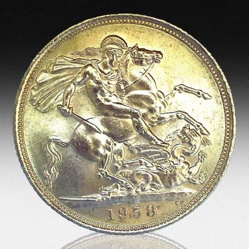 Verenigd Koninkrijk. Elizabeth II. Sovereign 1958
