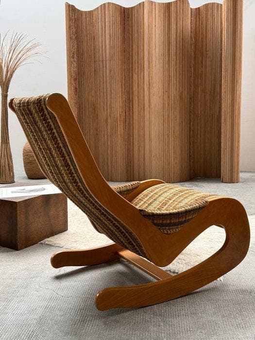 Casala - Schommelstoel - Beuken, Wol - schommelstoel, Antiek en Kunst, Antiek | Meubels | Stoelen en Sofa's