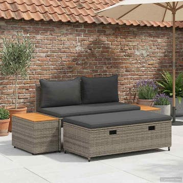 vidaXL Buiten bank set 4 -Seater 4 st 55 x 30 x 39 cm, Verzenden, Nieuw