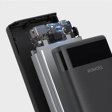 Ares 20.000mAh Powerbank met 2 Uitgangspoorten - LED Display, Verzenden