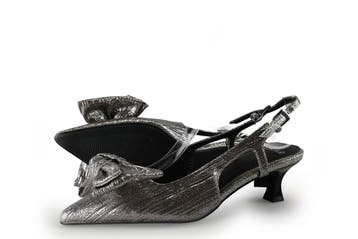 Manfield Slingbacks in maat 36 Zilver, Kleding | Dames, Overige kleuren, Verzenden, Zo goed als nieuw, Manfield