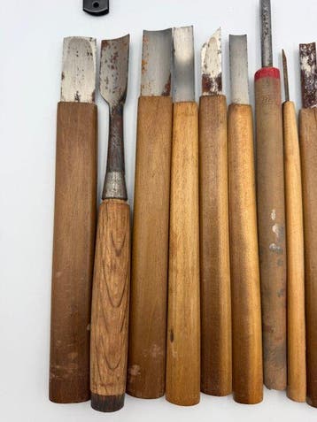 Japanese Woodcarving Tool Lot – Professional Carving
