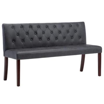 Bankje grijs 148,5cm | -60% Retour deal | Snel weg!, Verzenden