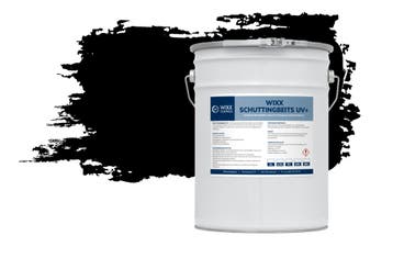 Wixx Schuttingbeits UV+ RAL 9005 | Gitzwart 1L, Doe-het-zelf en Bouw, Verf, Beits en Lak, Verzenden, Nieuw