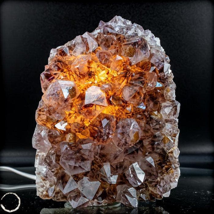 Natuurlijke amethistlamp - Kracht van de natuur- 1789.11 g, Verzamelen, Mineralen en Fossielen