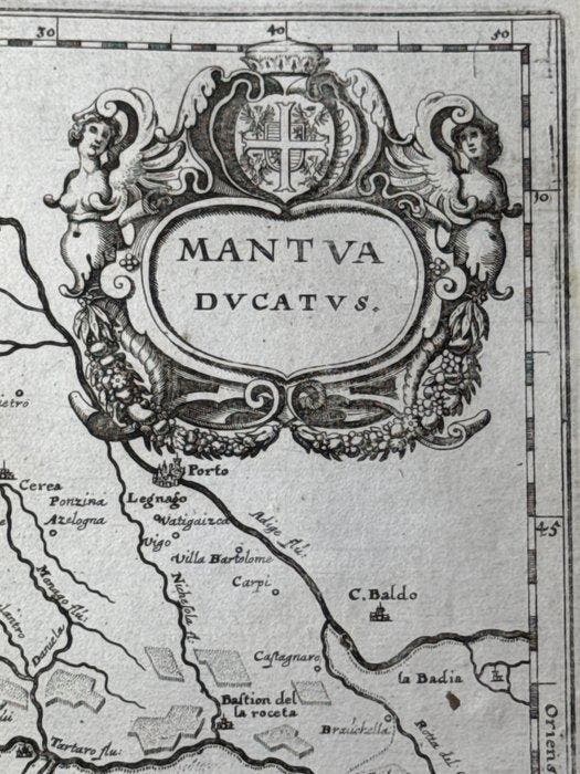 Italië - Hertogdom Mantua; Matthäus Merian und Magnus, Boeken, Atlassen en Landkaarten