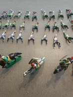 Figuur - 36 Reiter und 3 Pferde (39) - Tin, Nieuw