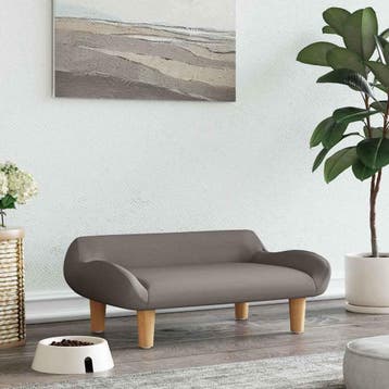 vidaXL Hondenmand 70x40x24 cm stof taupe, Verzenden