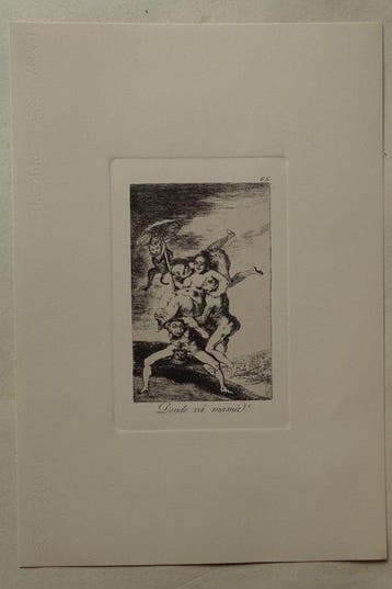 Francisco De Goya (1746-1828) - Caprichos, Blatt #65 Donde