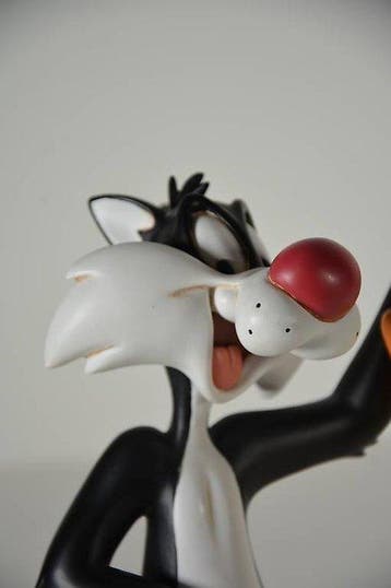 Sylvester & Tweety Pie (Looney Tunes) 24 cm in Hars - 1, Nieuw in verpakking
