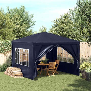 vidaXL Partytent 3x3 m blauw, Verzenden