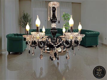 SLC Illumina - MG - Plafondlamp - Jo Black 6Luci - Glas,