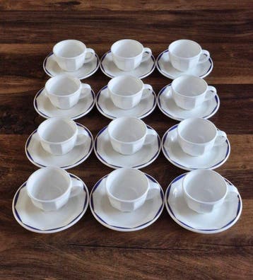 Villeroy & Boch - Tasse à café (22) - Porcelaine - Coffret
