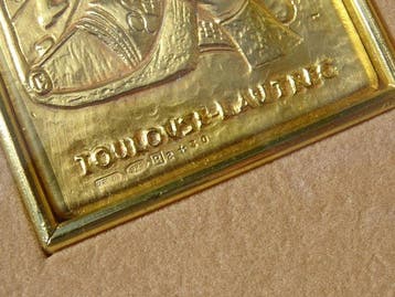 Italië. Henri de Toulouse-Lautrec- 24 carat gold finished