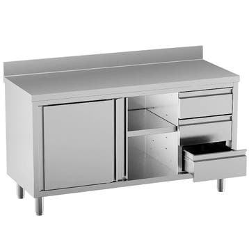 Werkbank | STANDARD LINE EVO | RVS | Schuifdeuren + Laden, Verzenden, Nieuw in verpakking