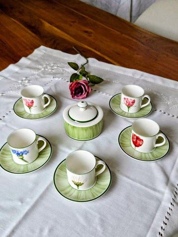 Villeroy & Boch - Service à café (6) - Flora (House &