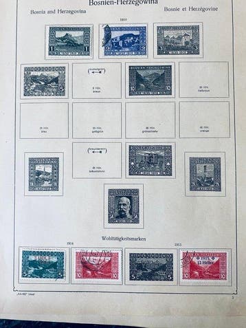 Wereld - Collectie / Uitzoeker Oostenrijk, Bosnië + Germany, Postzegels en Munten, Gestempeld