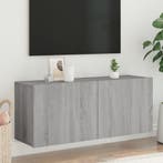 vidaXL Tv-meubel wandgemonteerd 100x30x41 cm grijs sonoma, Huis en Inrichting, Kasten |Televisiemeubels, Verzenden, Nieuw