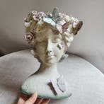 Goddess Head Shaped Flower Pot - Bloempot - Hars -, Antiek en Kunst