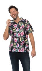 Hawai Shirt Zwart, Verzenden
