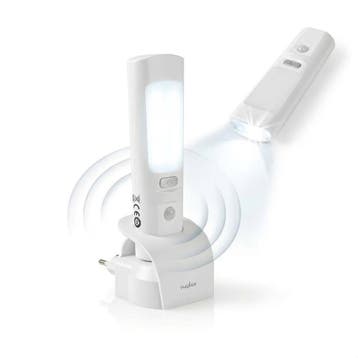 Nedis LED Oriëntatielicht en Zaklamp – Nachtlamp – Oplaadbaa, Verzenden, Nieuw