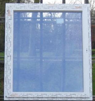 pvc raam , chassis , venster , kozijn 121 x 141 wit, 75 tot 150 cm, Kunststof, Raamkozijn, Nieuw