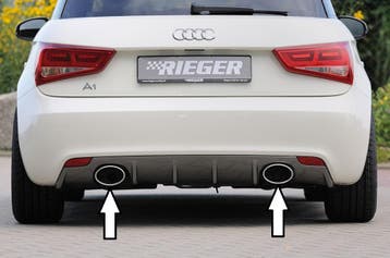 Rieger Einddemper, Links / Rechts, 1x140x90 Oval Type 32 | g, Auto-onderdelen, Verzenden, Nieuw