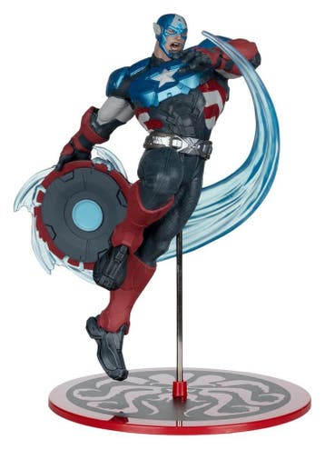 Marvel Rivals Collection 1/10 PVC Statue Captain America 20, Collections, Ophalen of Verzenden