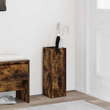 vidaXL Opslaghaak & Rek Rook Eiken 20 x 20 x 55,5 cm Bewerkt, Huis en Inrichting, Woonaccessoires | Paraplubakken, Verzenden, Nieuw