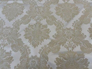 Pas de prix de réserve !!! Tissu jacquard damassé ivoire et