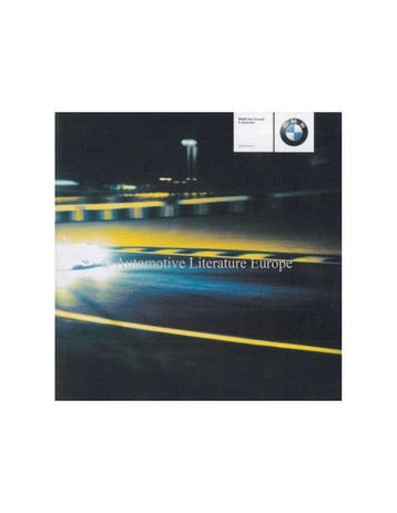 2001 BMW 3 SERIES COUPÉ CLUBSPORT BROCHURE DUITS, Ophalen of Verzenden, Nieuw
