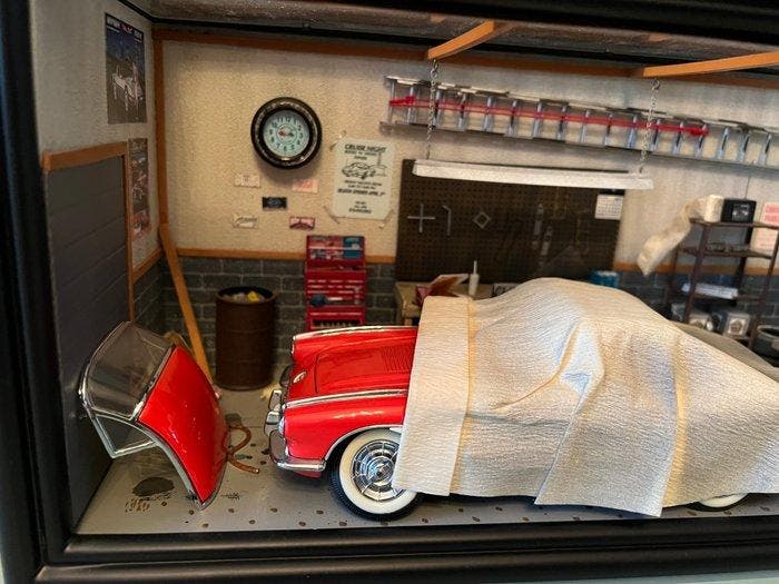 Franklin Mint 1:24 - Model sportwagen - Chevrolet Corvette, Antiquités & Art, Curiosités & Brocante