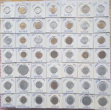 Autriche, Ukraine. Collection of coins 1913 - 2021 (Sans