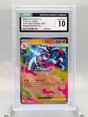 Pokémon Graded card - Mega Charizard X ex - Mega Charizard, Nieuw