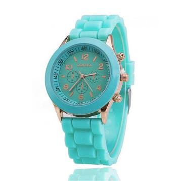 Jelly Horloge voor Dames - Kwarts Uurwerk Silicoon Bandje, Verzenden