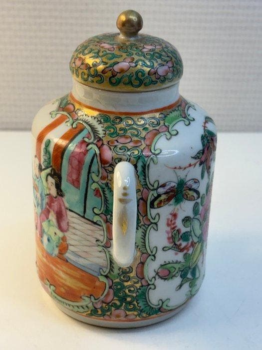 Theepot (3) - Porselein - Prachtige theepot en kopjes, Antiek en Kunst, Antiek | Overige Antiek