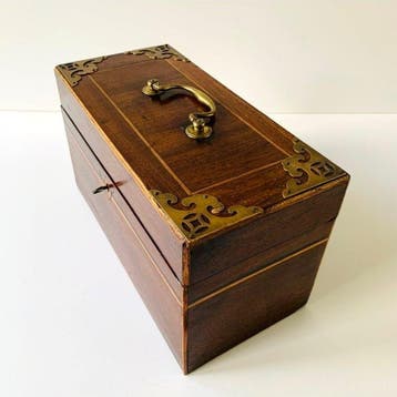 Boîte/pot à thé - Acajou, Chêne