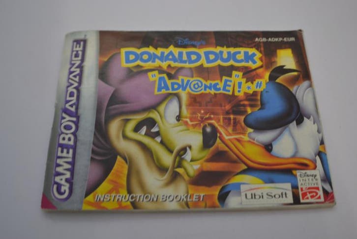 Donald Duck - Advance (GBA EUR MANUAL), Consoles de jeu & Jeux vidéo, Consoles de jeu | Nintendo Consoles | Accessoires