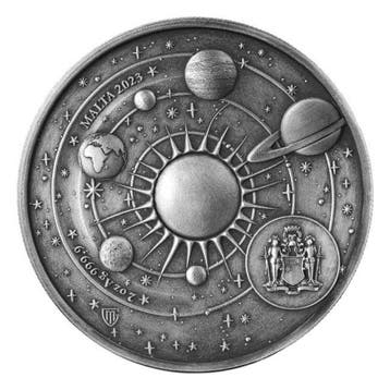 Malte. 10 Euro 2023 2 oz Malta Copernicus 10 Euro Silver BU