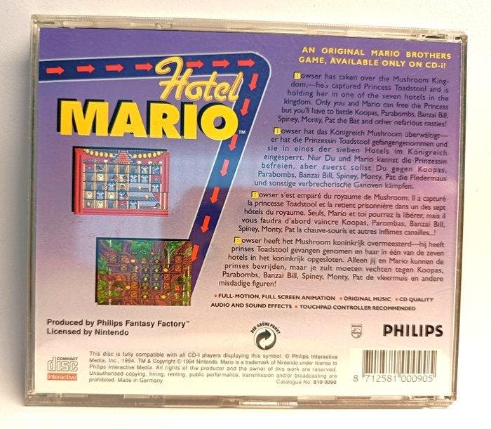 Philips - CD-i - Hotel Mario - Videogame - In originele, Games en Spelcomputers, Spelcomputers | Overige Accessoires