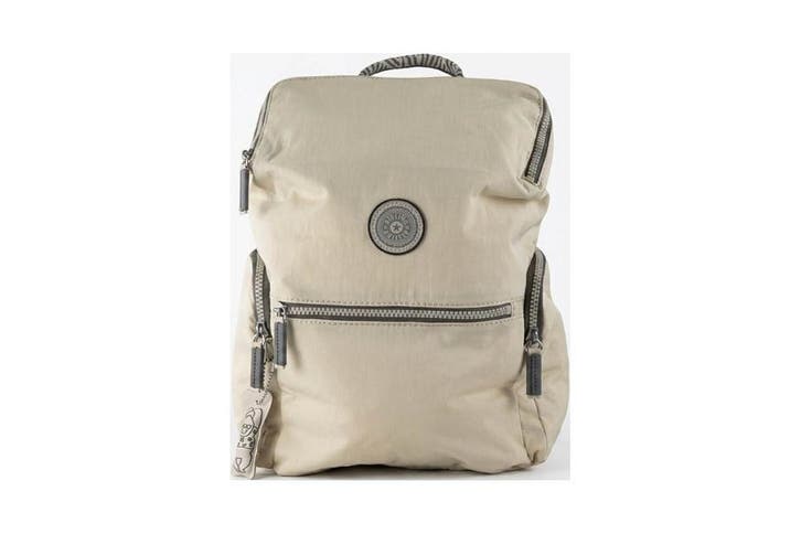 Kipling Rugzak Beige, Handtassen en Accessoires, Tassen | Rugtassen, 25 tot 40 cm, Zo goed als nieuw, Kipling, 30 tot 45 cm, Verzenden