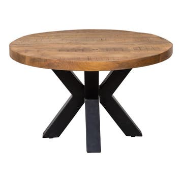 Salontafel Mangohout Rond Tara 70 cm, Verzenden, Rond, Nieuw, Industriële meubels