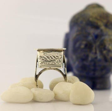 Zonder minimumprijs - Ring Zilver - Silver Box Ring