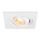 SLV NEW TRIA inbouw spot vierkant 90x90mm GU10 kantelbaar, Verzenden