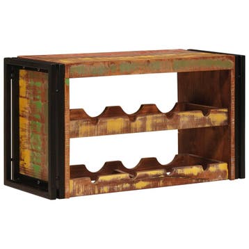 vidaXL Wijnrek Bruin 80 x 45 x 33 cm Massief hergebruikt, Verzenden