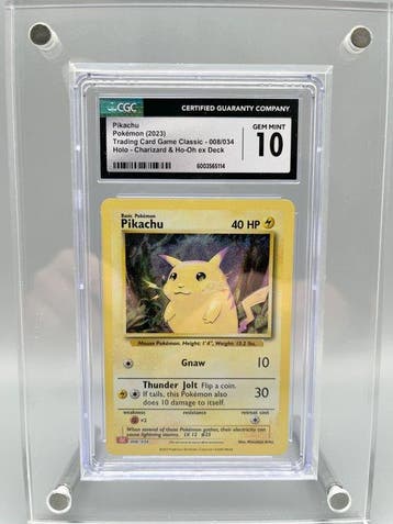 Pokémon Graded card - Pikachu Holo - CGC 10 - Sword & Shield