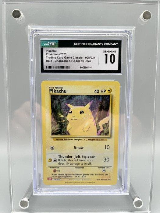 Pokémon Graded card - Pikachu Holo - CGC 10 - Sword & Shield, Hobby & Loisirs créatifs, Jeux de cartes à collectionner | Pokémon